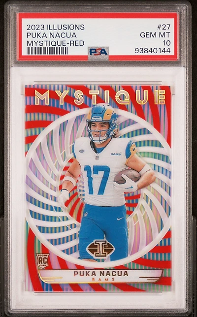 2023 Panini Illusions Mystique 27 Puka Nacua PSA 10