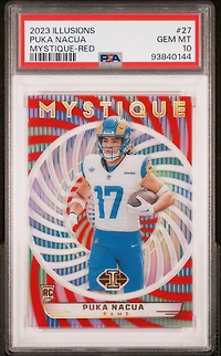 2023 Panini Illusions Mystique 27 Puka Nacua PSA 10