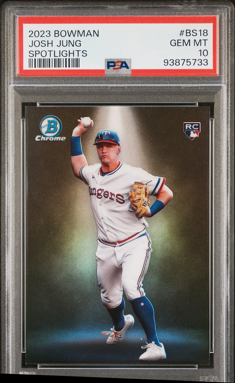 2023 Bowman Spotlights Bs18 Josh Jung PSA 10