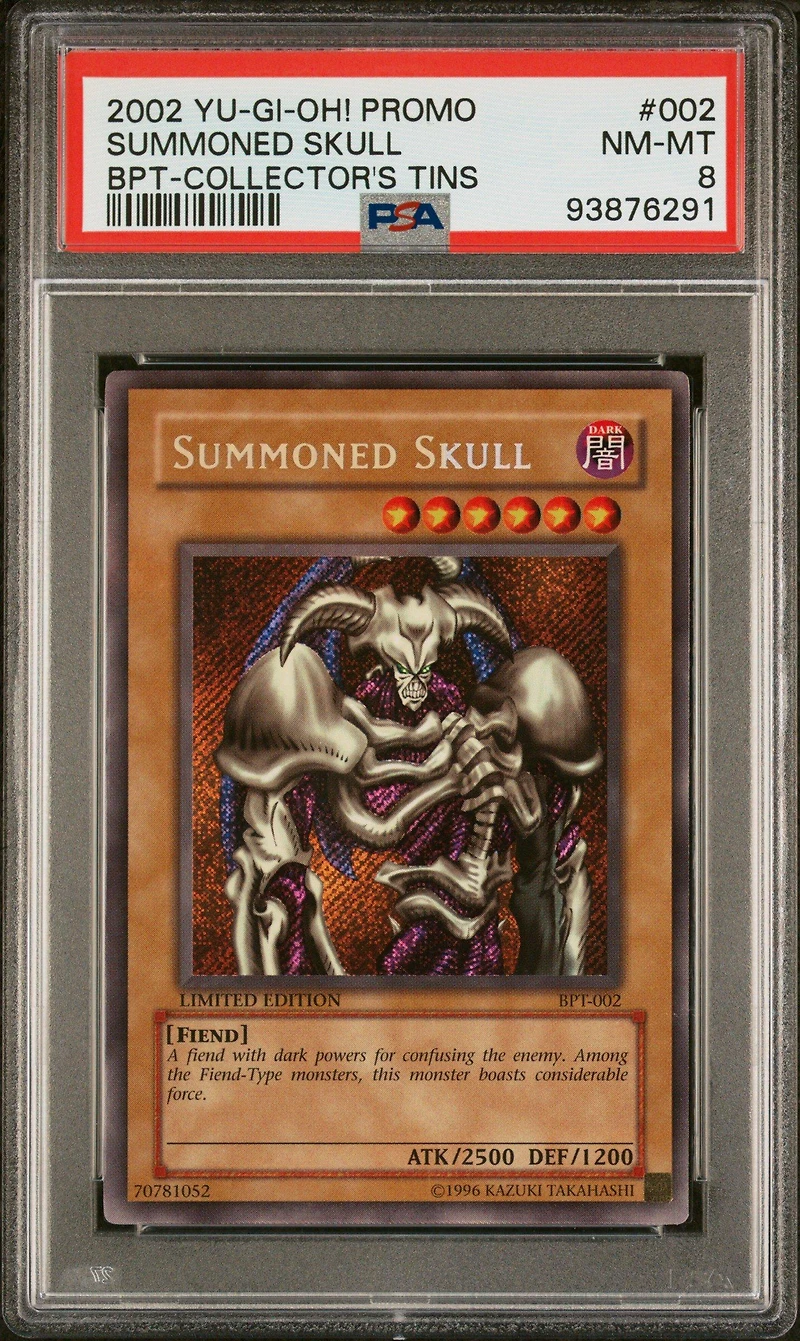 2002 Yu-gi-oh! Promo Bpt-collector's Tins 002 Summoned Skull PSA 8