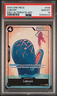 2024 One Piece Extra Booster -memorial Collection- 048 Laboon Alternate Art PSA 10