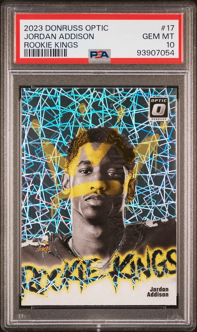 2023 Panini Donruss Optic Rookie Kings 17 Jordan Addison PSA 10