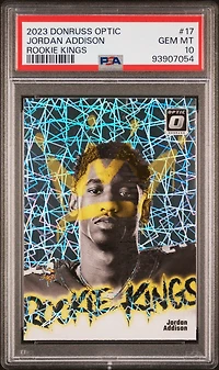 2023 Panini Donruss Optic Rookie Kings 17 Jordan Addison PSA 10