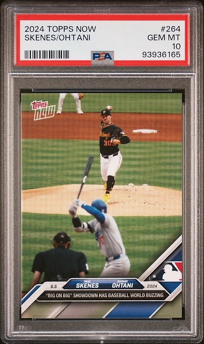 2024 Topps Now 264 Shohei Ohtani/paul Skenes PSA 10
