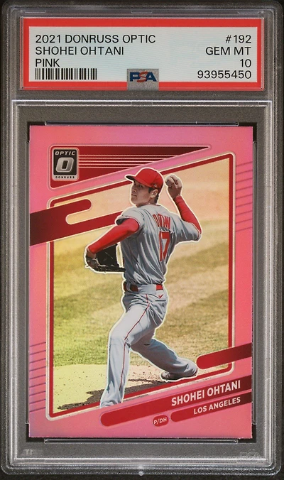 2021 Panini Donruss Optic 192 Shohei Ohtani Pink PSA 10
