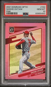 2021 Panini Donruss Optic 192 Shohei Ohtani Pink PSA 10