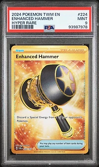 2024 Pokemon Twm En-twilight Masquerade 224 Enhanced Hammer Hyper Rare PSA 9