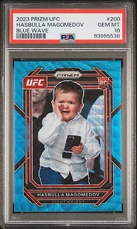 2023 Panini Prizm Ufc 200 Hasbulla Magomedov Blue Wave PSA 10
