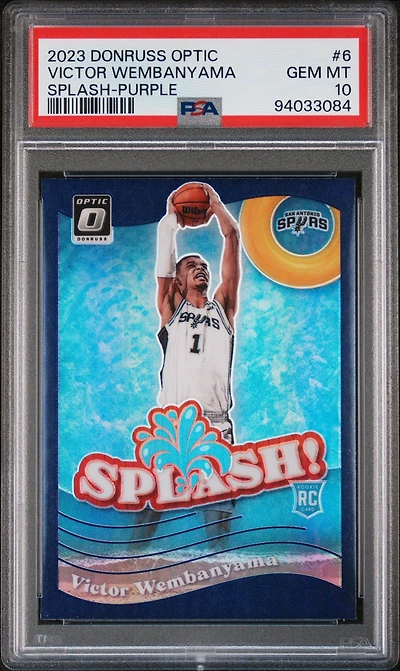 2023 Panini Donruss Optic Splash 6 Victor Wembanyama PSA