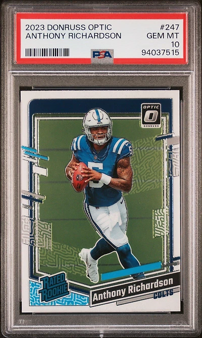 2023 Panini Donruss Optic 247 Anthony Richardson PSA 10
