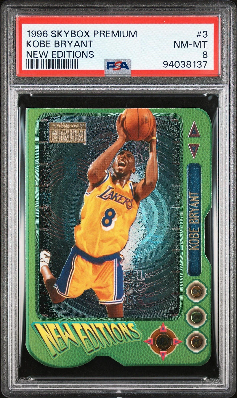 1996 Skybox Premium New Editions 3 Kobe Bryant PSA 8