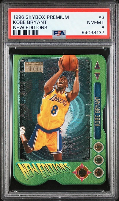 1996 Skybox Premium New Editions 3 Kobe Bryant PSA 8