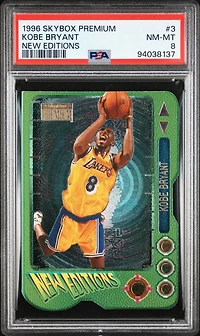 1996 Skybox Premium New Editions 3 Kobe Bryant PSA 8