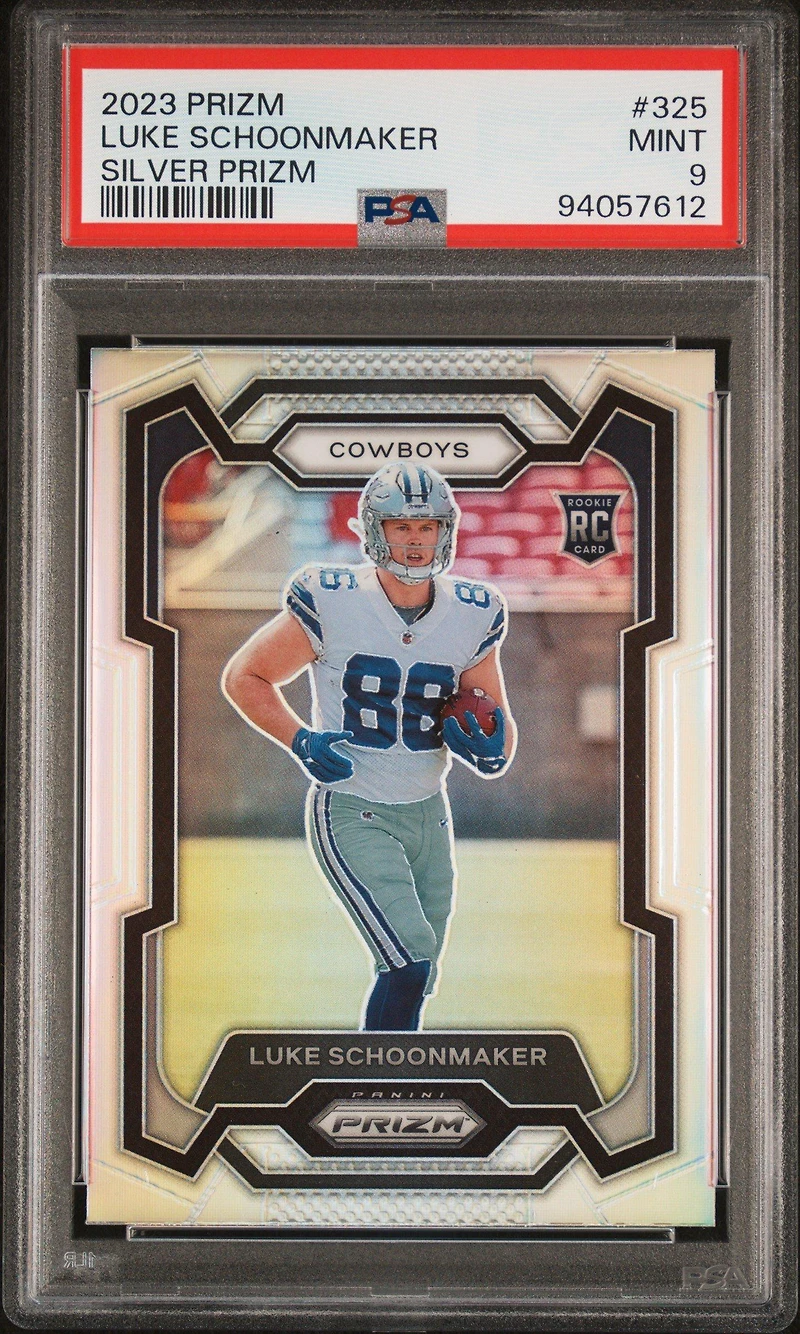 2023 Panini Prizm 325 Luke Schoonmaker Silver Prizm PSA 9