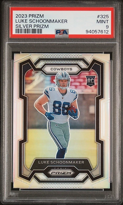 2023 Panini Prizm 325 Luke Schoonmaker Silver Prizm PSA 9