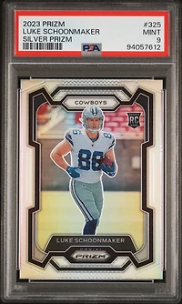 2023 Panini Prizm 325 Luke Schoonmaker Silver Prizm PSA 9