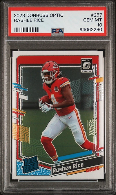 2023 Panini Donruss Optic 257 Rashee Rice PSA 10