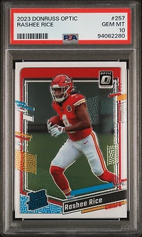 2023 Panini Donruss Optic 257 Rashee Rice PSA 10