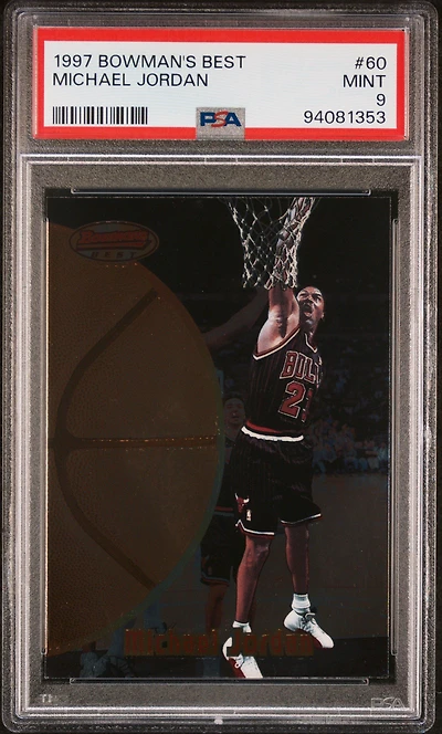 1997 Bowman's Best 60 Michael Jordan PSA 9