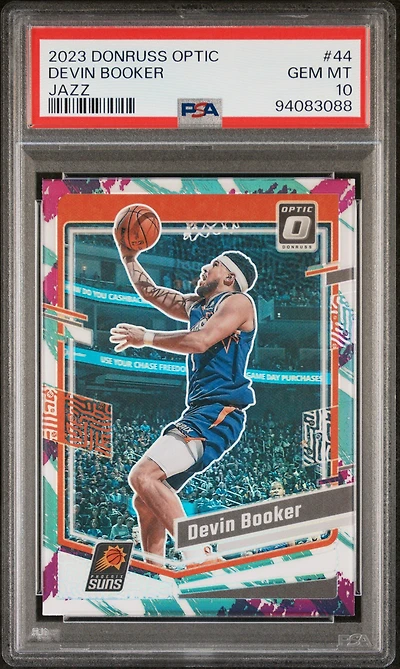 2023 Panini Donruss Optic 44 Devin Booker Jazz PSA 10