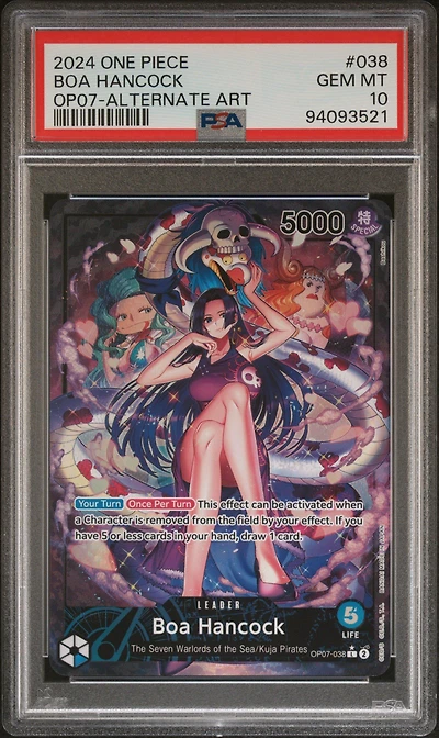 2024 One Piece 500 Years In The Future Boa Hancock Alternate Art PSA 10