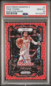 2023 Panini Prizm Monopoly 4 Trae Young Question Mark PSA 10