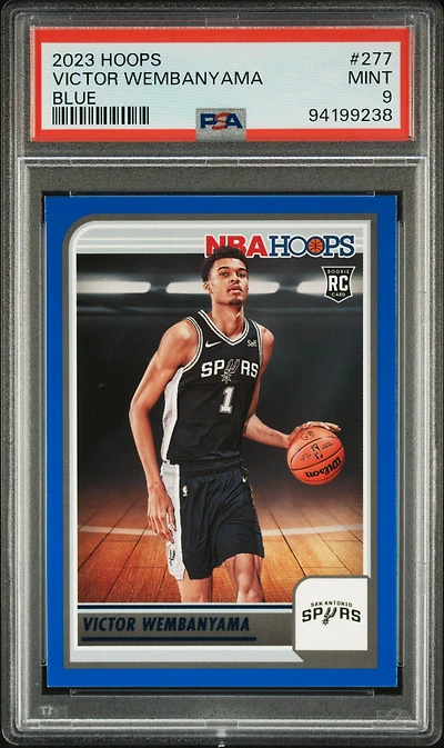 2023 Panini Nba Hoops 277 Victor Wembanyama Blue PSA 9