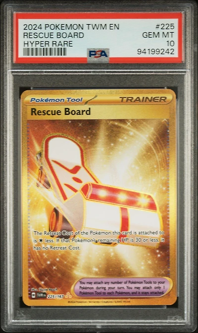 2024 Pokemon Twm En-twilight Masquerade 225 Rescue Board Hyper Rare PSA 10