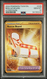 2024 Pokemon Twm En-twilight Masquerade 225 Rescue Board Hyper Rare PSA 10