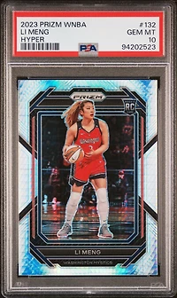 2023 Panini Prizm Wnba 132 Li Meng Hyper PSA 10