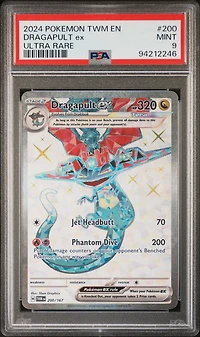 2024 Pokemon Twm En-twilight Masquerade 200 Dragapult Ex Ultra Rare PSA 9