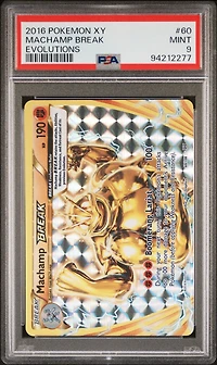 2016 Pokemon Xy Evolutions 60 Machamp Break PSA 9