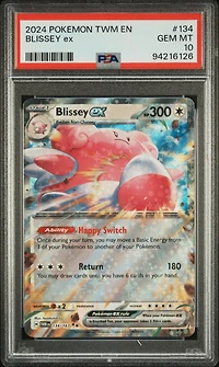 2024 Pokemon Twm En-twilight Masquerade 134 Blissey Ex PSA