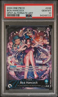 2024 One Piece Op07-500 Years In The Future Boa Hancock Alternate Art PSA 10