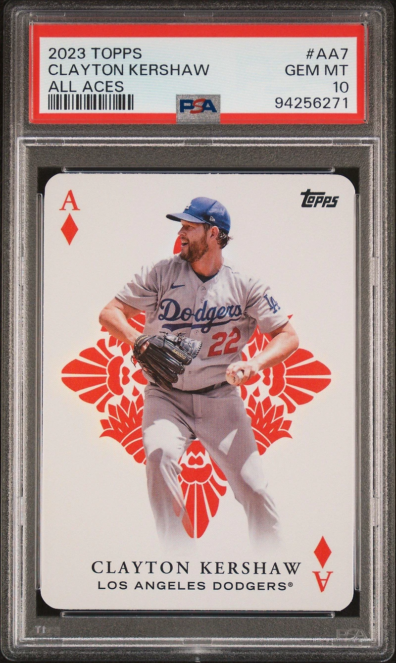 2023 Topps All Aces Aa7 Clayton Kershaw PSA 10