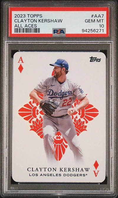 2023 Topps All Aces Aa7 Clayton Kershaw PSA 10