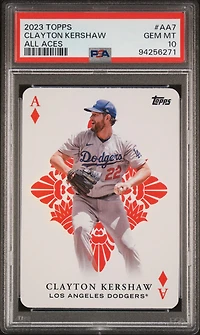 2023 Topps All Aces Aa7 Clayton Kershaw PSA 10