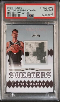 2023 Panini Nba Hoops Rookie Sweaters Rswvwe Victor Wembanyama PSA