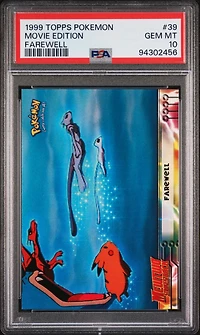 1999 Topps Pokemon The Movie Edt 39 Movie Edition Farewell PSA 10