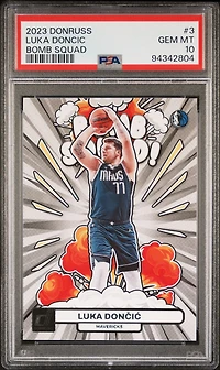 2023 Panini Donruss Bomb Squad 3 Luka Doncic PSA 10
