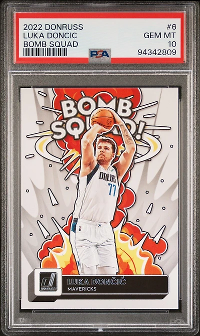2022 Panini Donruss Bomb Squad 6 Luka Doncic PSA 10
