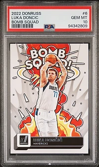 2022 Panini Donruss Bomb Squad 6 Luka Doncic PSA 10