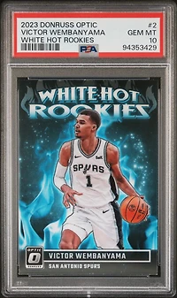 2023 Panini Donruss Optic Hot Rookies 2 Victor Wembanyama PSA