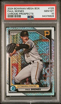 2024 Bowman Mega Box Chrome Prospects 125 Paul Skenes PSA 10