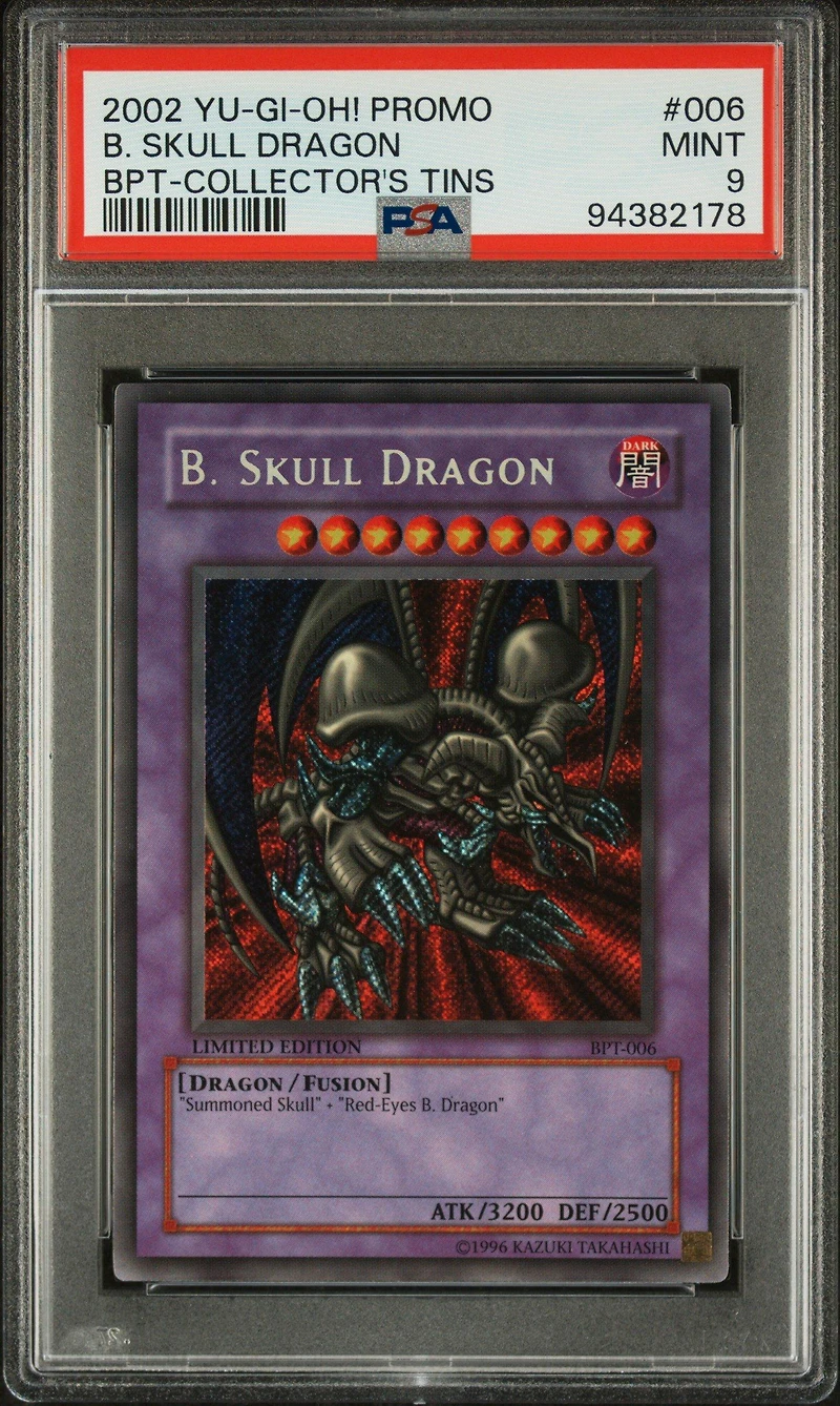 2002 Yu-gi-oh! Promo Bpt-collector's Tins 006 B. Skull Dragon PSA 9