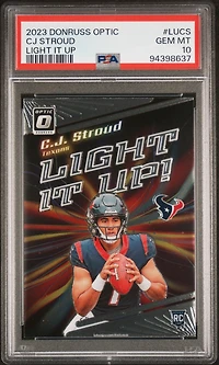 2023 Panini Donruss Optic Light It Up Lucs Cj Stroud PSA 10
