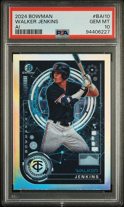 2024 Bowman Bowman Ai Bai10 Walker Jenkins PSA 10