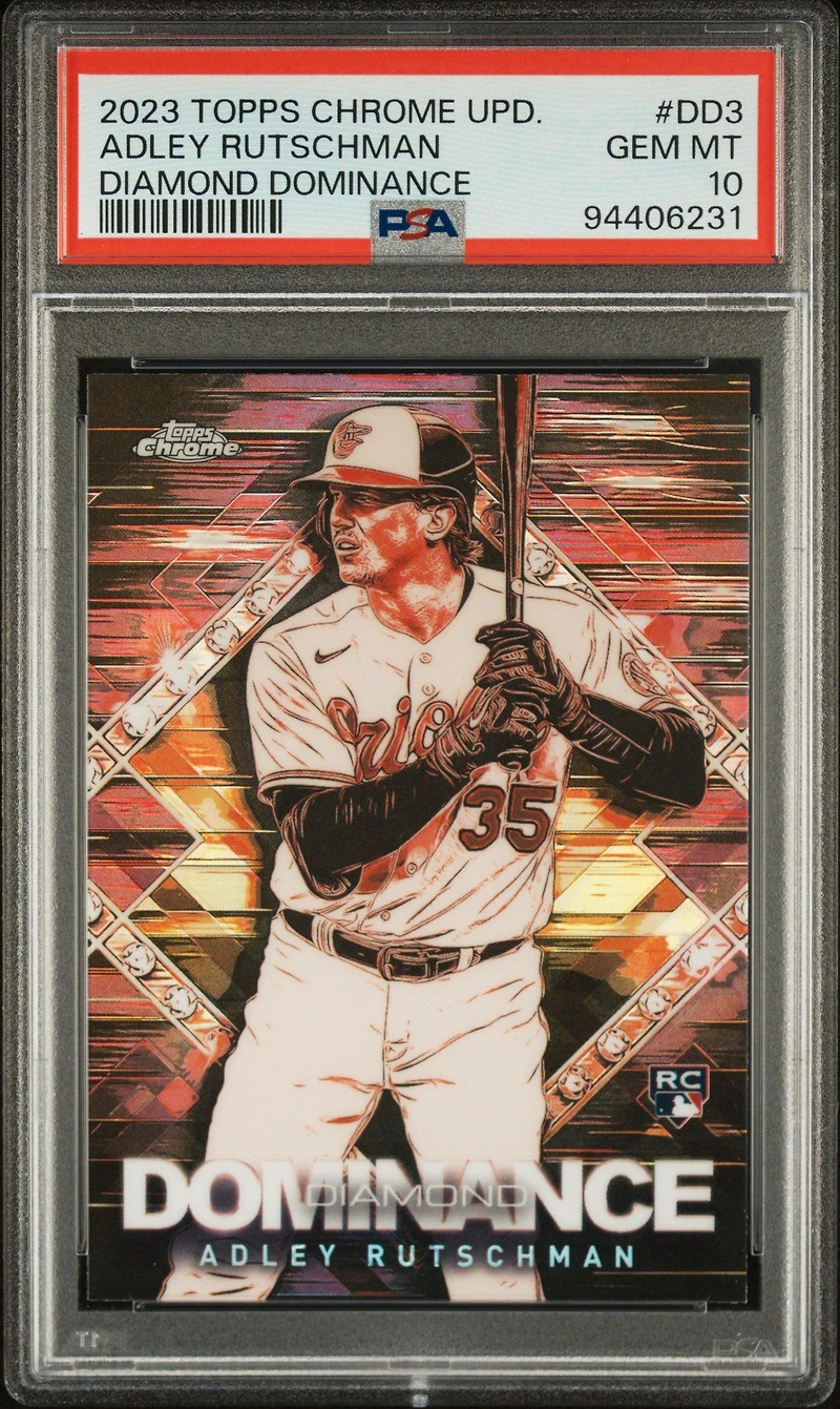2023 Topps Chrome Update Diamond Dominance Dd3 Adley Rutschman PSA 10