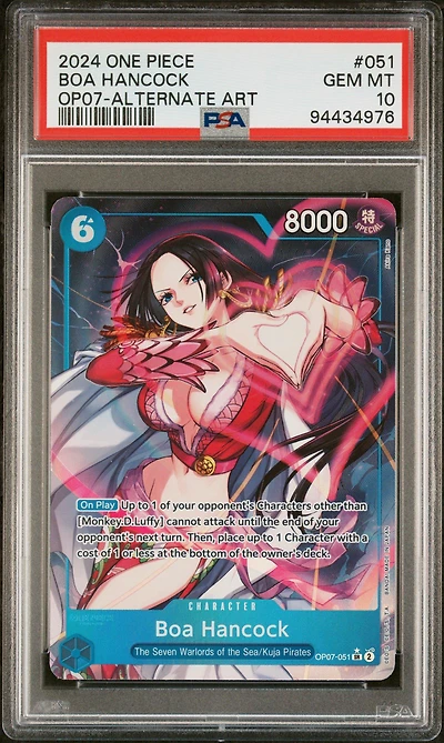 2024 One Piece 500 Years In The Future 051 Boa Hancock Alternate Art PSA 10
