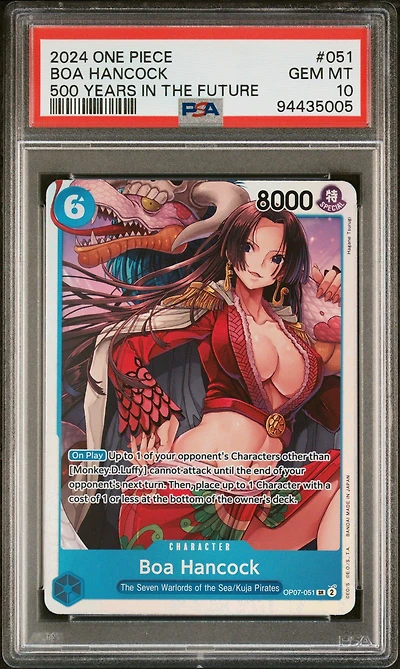 2024 One Piece Op07-500 Years In The Future 051 Boa Hancock PSA 10